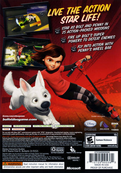 
Bolt | Xbox 360 | back cover 1