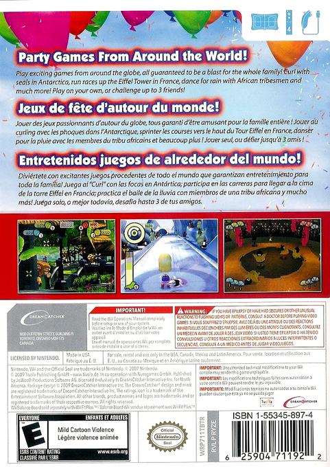 
World Party Games | Wii | back cover 1