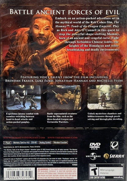 
The Mummy: Tomb of the Dragon Emperor | PlayStation 2 | back cover 1