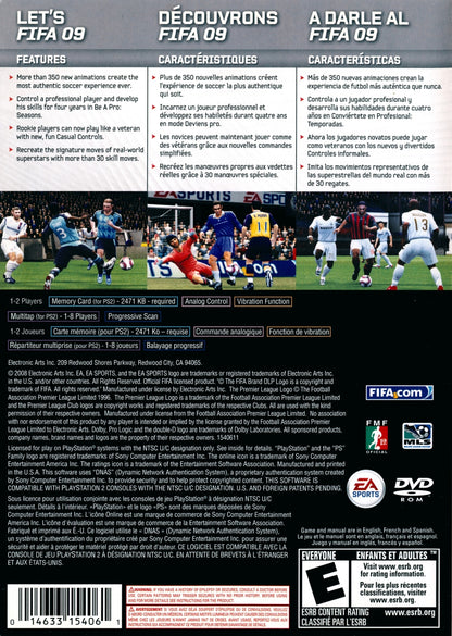 
FIFA Soccer 09 | PlayStation 2 | back cover 1