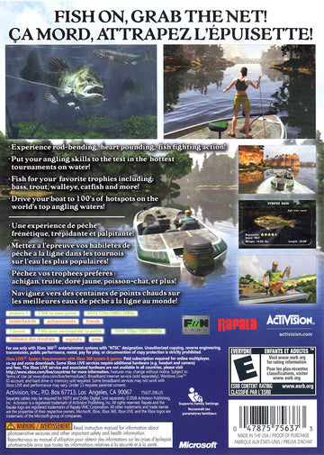 
Rapala Fishing Frenzy 2009 | Xbox 360 | back cover 1 | Region: North America | Source: LaunchBox