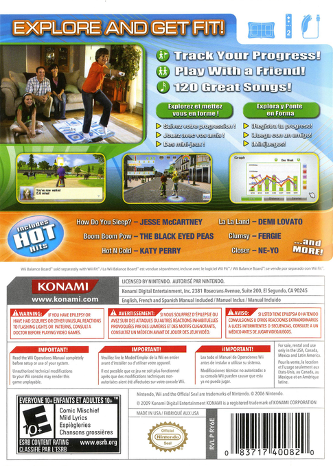 
Walk It Out! | Wii | back cover 1