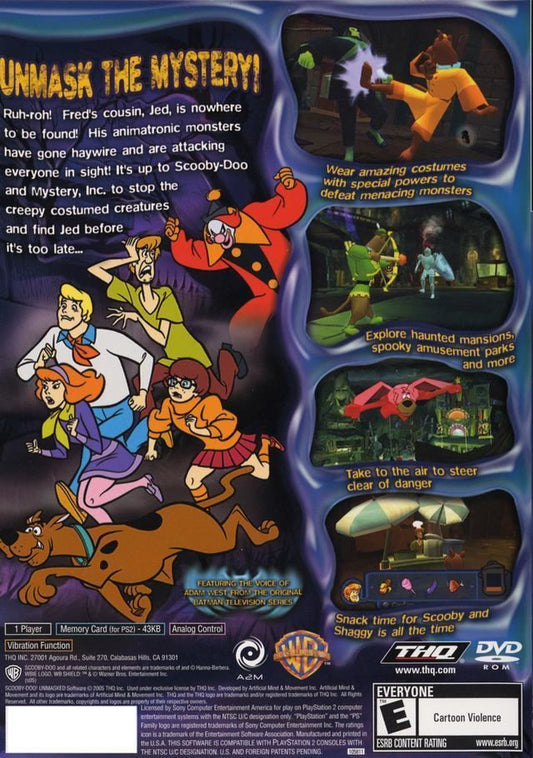
Scooby-Doo!: Unmasked | PlayStation 2 | back cover 1 | Region: North America | Source: LaunchBox