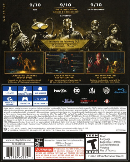 
Injustice 2: Legendary Edition | PlayStation 4 | back cover 1