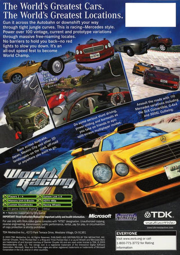 
World Racing | Xbox | back cover 1 | Region: North America | Source: LaunchBox
