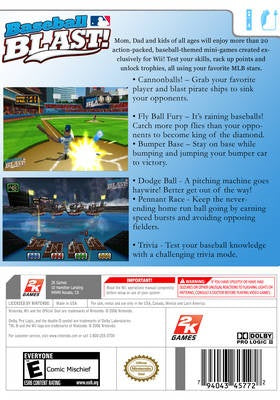 
Baseball Blast! | Wii | back cover 1
