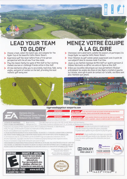 
Tiger Woods PGA Tour 11 | Wii | back cover 1