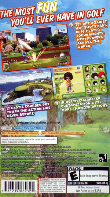 
Hot Shots Golf: Open Tee 2 | PSP | back cover 1