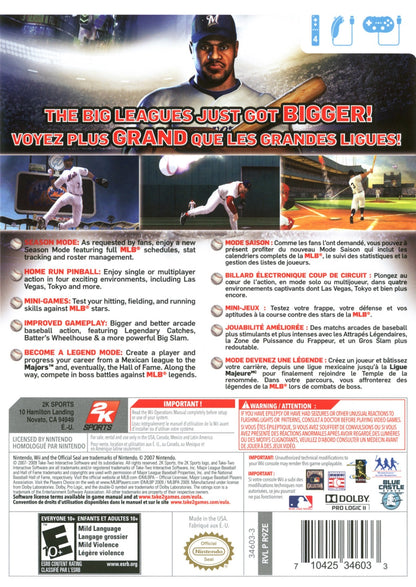 
The Bigs 2 | Wii | back cover 1