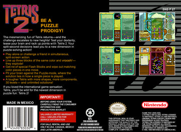 
Tetris 2 | NES | back cover 1