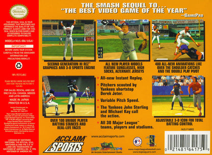 
All-Star Baseball 2000 | Nintendo 64 | back cover 1