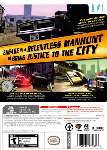 
Driver: San Francisco | Wii | back cover 1