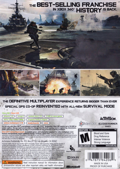 
Call of Duty: Modern Warfare 3 | Xbox 360 | back cover 1 | Region: North America | Source: LaunchBox