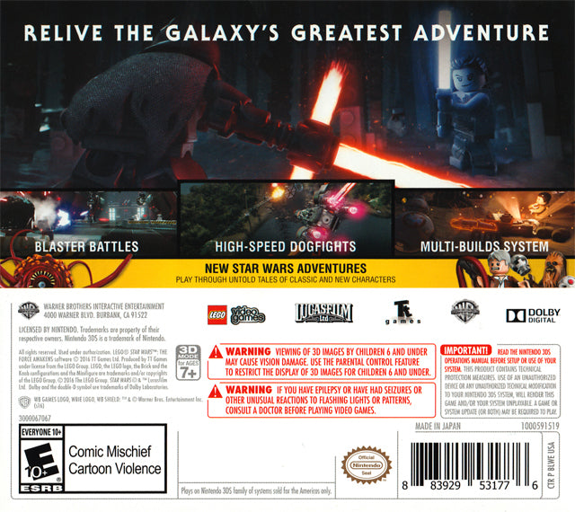 
LEGO Star Wars: The Force Awakens | Nintendo 3DS | back cover 1