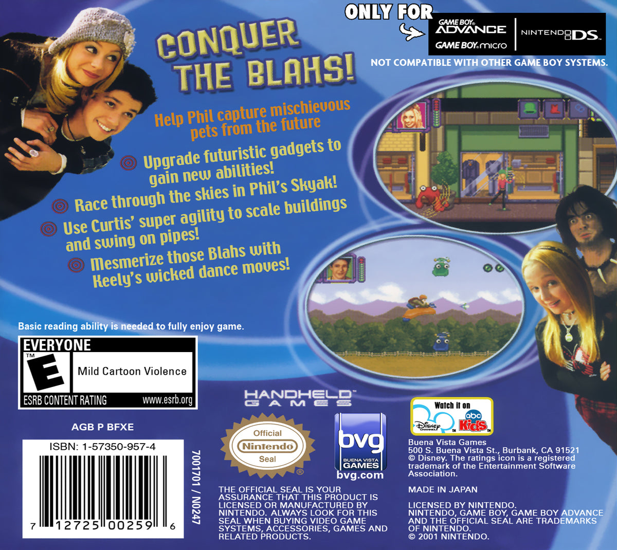 Phil of the Future | Game Boy Advance | back cover 1
