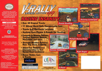 
V-Rally Edition 99 | Nintendo 64 | back cover 1