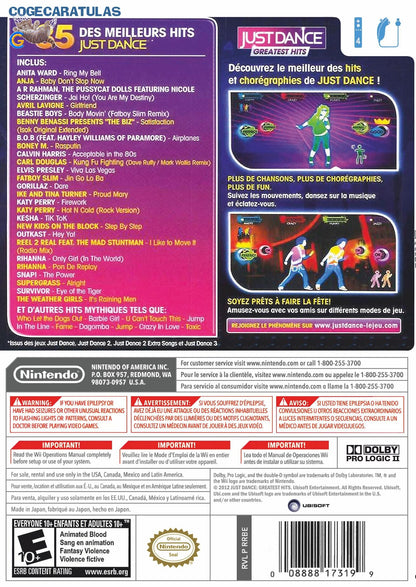 
Just Dance: Greatest Hits | Wii | back cover 1