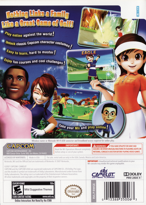 
We Love Golf! | Wii | back cover 1