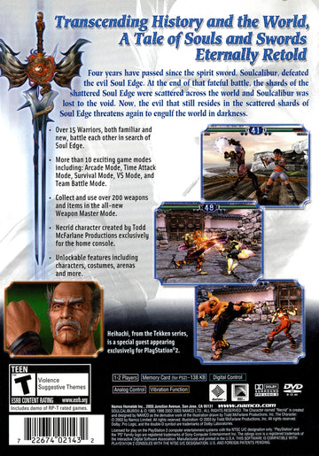 
Soul Calibur II | PlayStation 2 | back cover 1