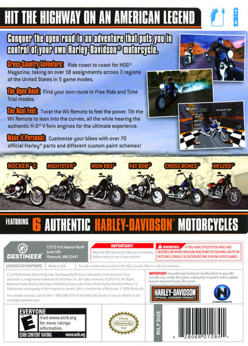 
Harley-Davidson: Road Trip | Wii | back cover 1