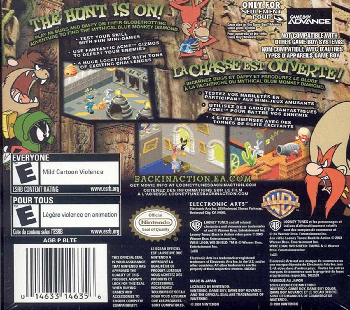 
Looney Tunes: Back in Action | Game Boy Advance | back cover 1