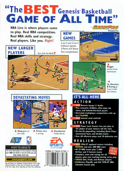 
NBA Live 97 | Genesis | back cover 1