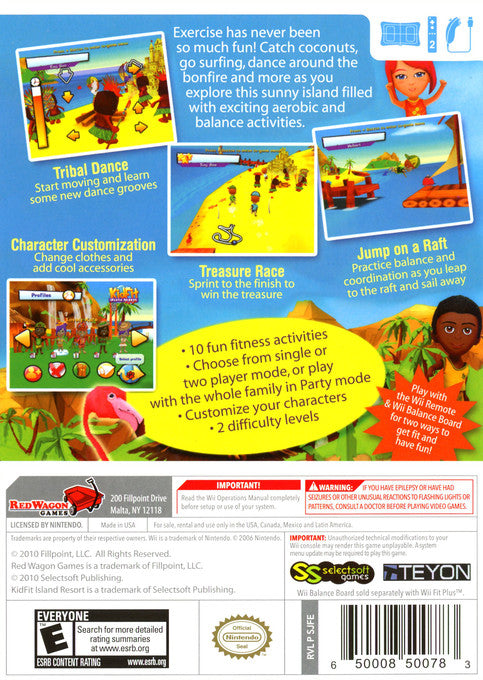 
Kid Fit Island Resort | Wii | back cover 1