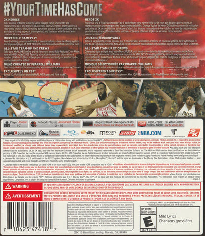 
NBA 2K15 | PlayStation 3 | back cover 1