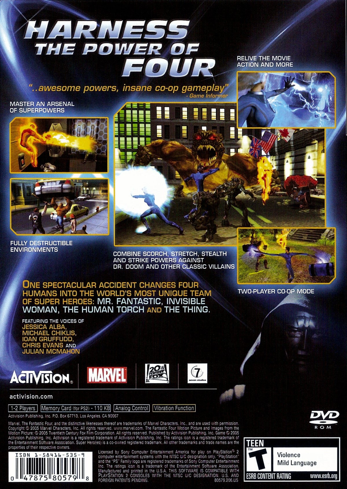 Fantastic 4 | PlayStation 2 | back cover 1