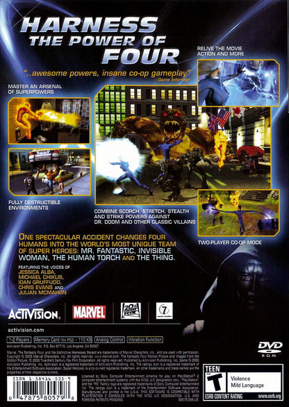 
Fantastic 4 | PlayStation 2 | back cover 1