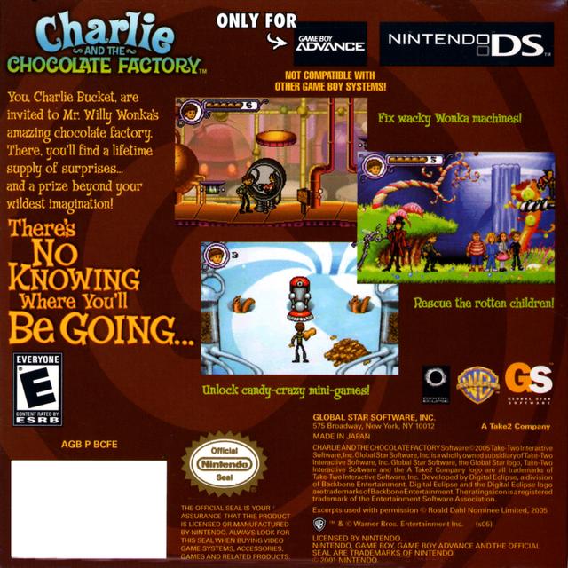 
Charlie and the Chocolate Factory | Game Boy Advance | back cover 1