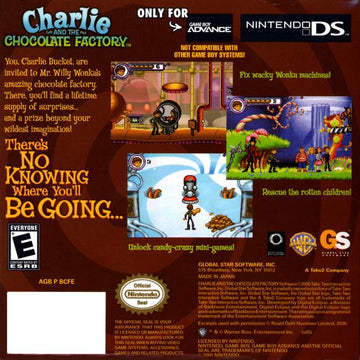 
Charlie and the Chocolate Factory | Game Boy Advance | back cover 1