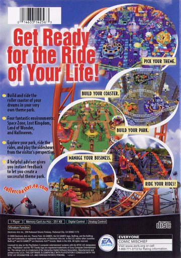 
Theme Park Roller Coaster | PlayStation 2 | back cover 1