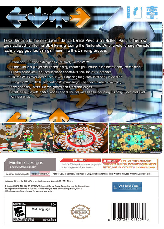 
Dance Dance Revolution: Hottest Party | Wii | back cover 1