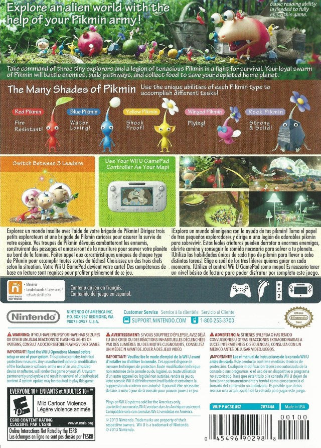 
Pikmin 3 | Wii U | back cover 1
