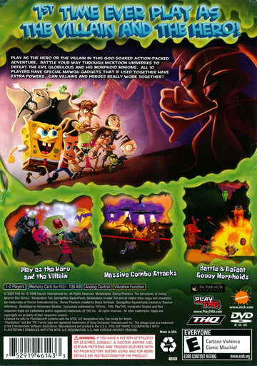 
SpongeBob SquarePants featuring Nicktoons: Globs of Doom | Nintendo DS | back cover 1