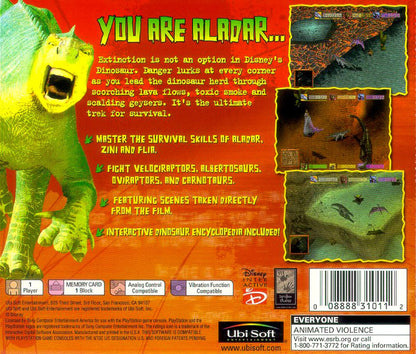 
Disney's Dinosaur | PlayStation | back cover 1