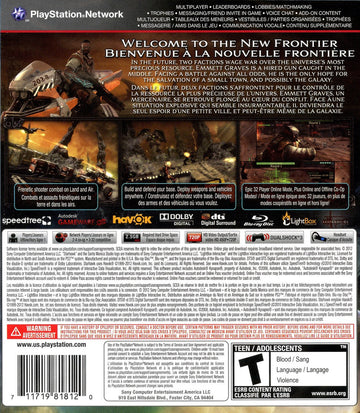 
Starhawk | PlayStation 3 | back cover 1