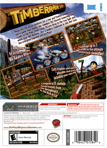 
Go Play: Lumberjacks | Wii | back cover 1