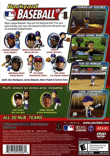 
Backyard Baseball '09 | PlayStation 2 | back cover 1