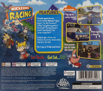 
Nicktoons Racing | PlayStation | back cover 1