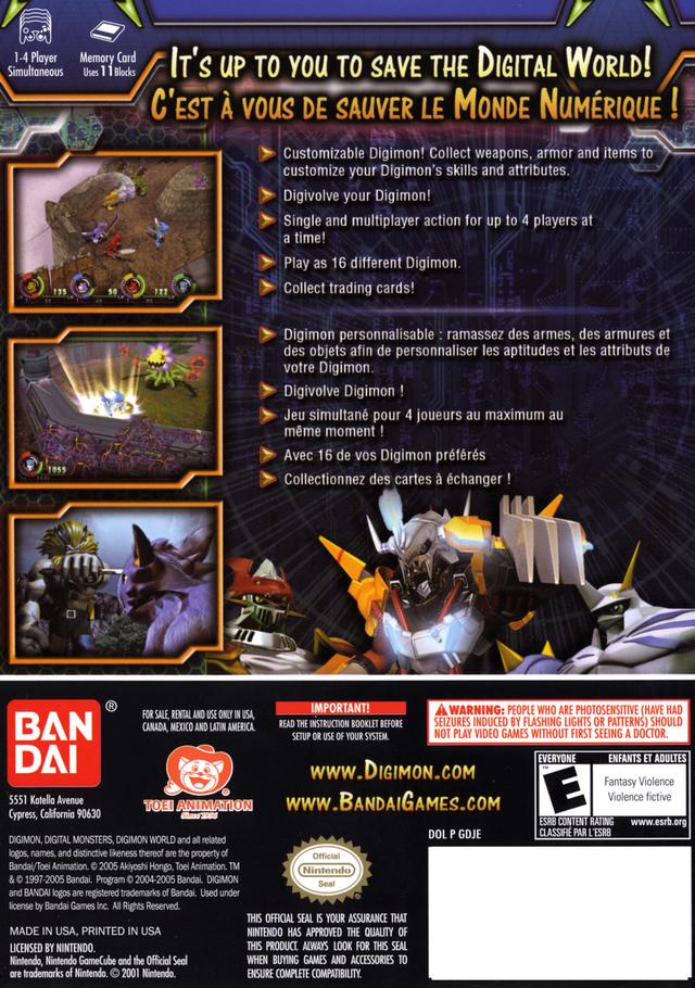 
Digimon World 4 | GameCube | back cover 1