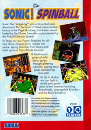 
Sonic the Hedgehog: Spinball | Genesis | back cover 1