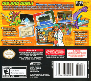 
Fossil Fighters | Nintendo DS | back cover 1