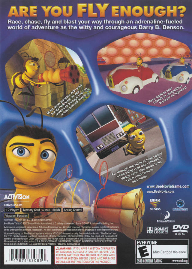 
Bee Movie Game | PlayStation 2 | back cover 1