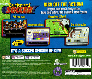 
Backyard Soccer | PlayStation | back cover 1