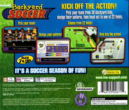 
Backyard Soccer | PlayStation | back cover 1