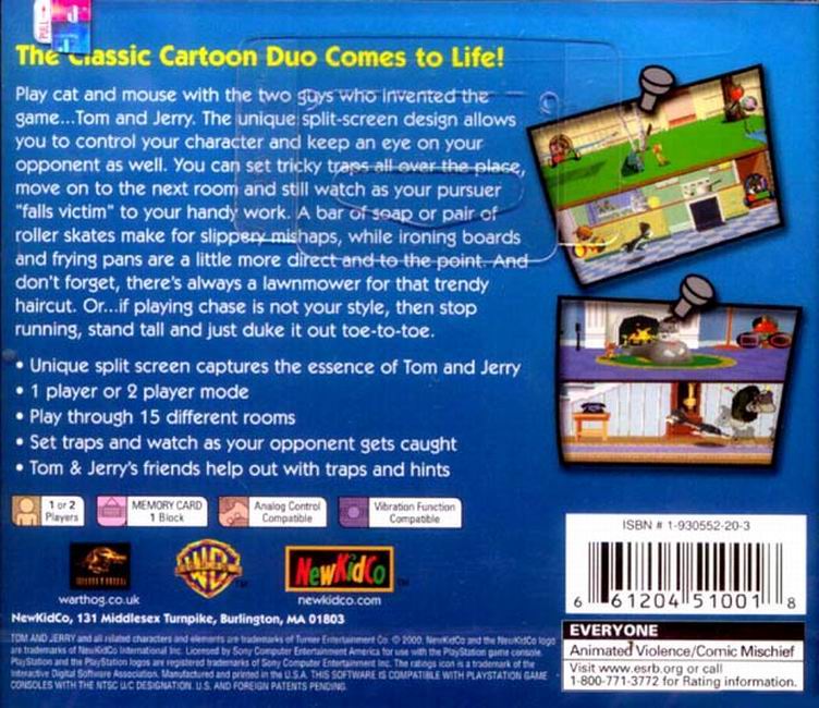 Tom and Jerry in House Trap | PlayStation | back cover 1
