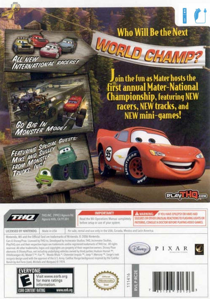 
Cars: Mater-National Championship | Nintendo DS | back cover 1
