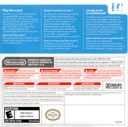 
Wii Sports | Wii | back cover 1 | Region: North America | Source: LaunchBox
